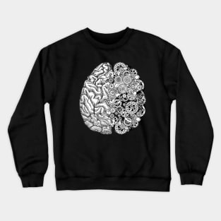 Brain, gear, head, mental Health Crewneck Sweatshirt